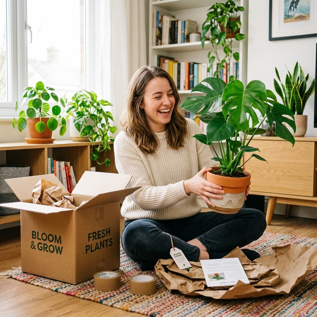 Customer receives plant