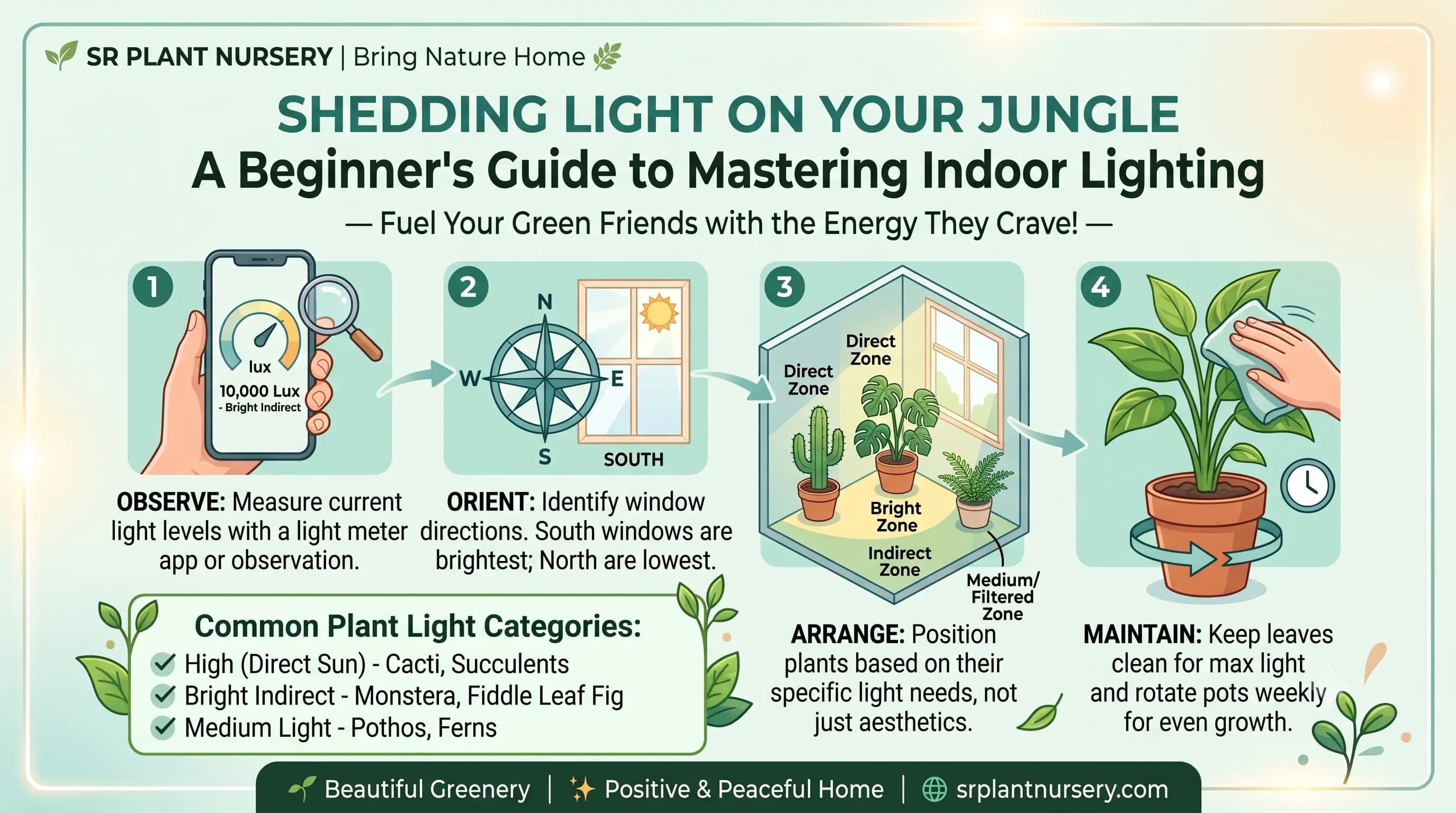 Shedding Light on Your Jungle: A Beginner's Guide to Mastering Indoor Plant Lighting