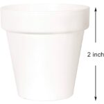 white plastic plant pots​